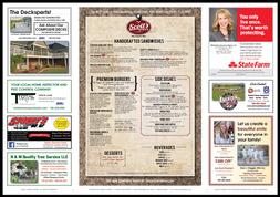 Menu Front - Full Color and Folded